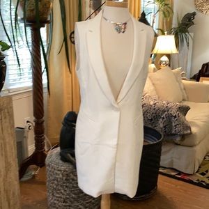 Cream colored white house black market new vest